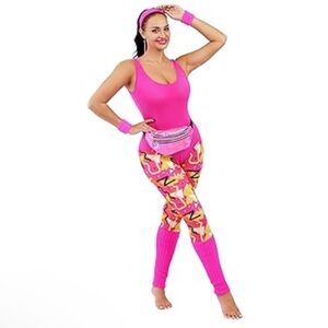 Spooktacular Creations Women 80s Workout Outfit